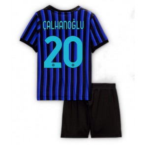 Inter Milan Hakan Calhanoglu #20 Hemmakläder Barn 2025-26 Kortärmad (+ Korta byxor)